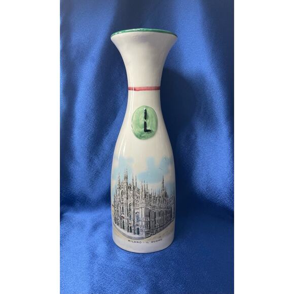 Vintage Porcelain Decanter Milano Il Duomo Design - Picture 1 of 9